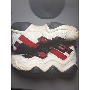 Adidas Top Ten 2000 Basketball Shoes Mens 11.5 White Red Retro High Top AFZ6224